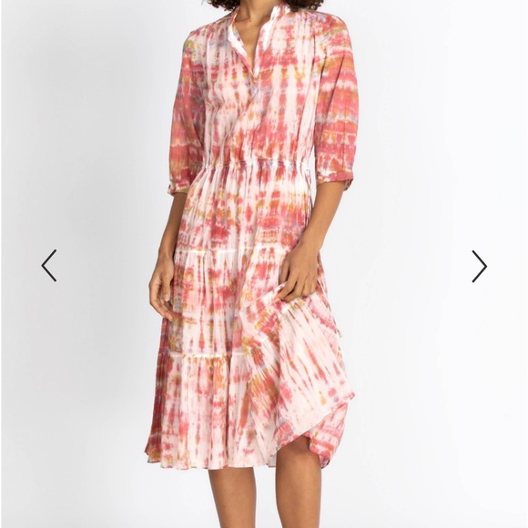Johnny Was Dresses & Skirts - Johnny Was x Amanda Boyd Julia Cotton Tie Dye Dress L/XL